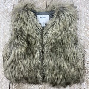 Old Navy Tan Faux Fur Vest
